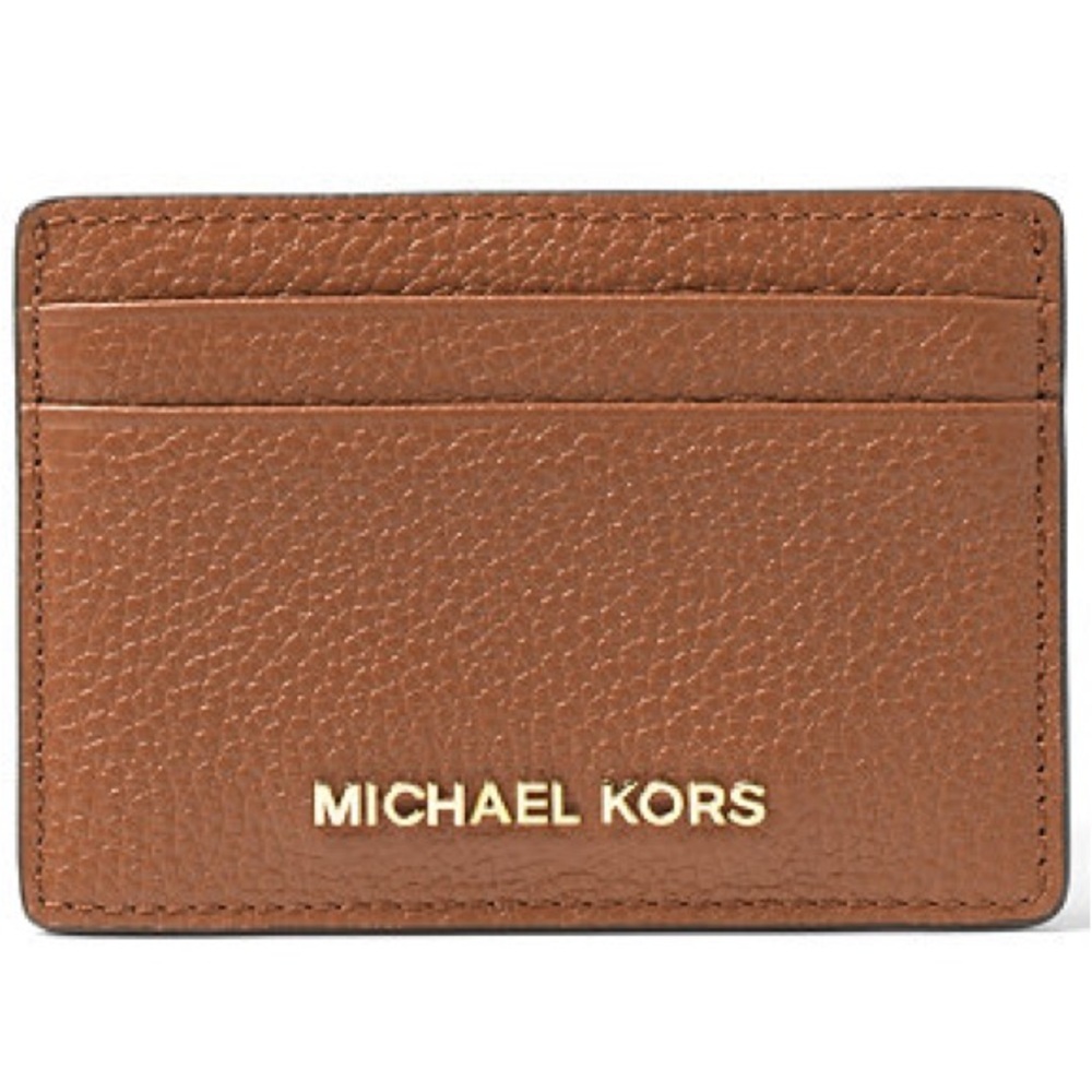 💞HP💞 Michael Kors Tan Leather Card Holder